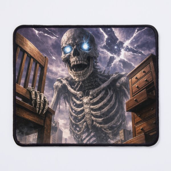 Item preview, The Gashadokuro — YourForKor Myths From Around the World Horror Art Print designed and sold by YourForKor.