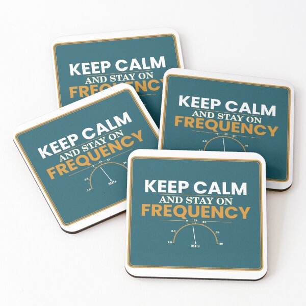 Item preview, Keep Calm and Stay on Frequency Amateur Radio Design designed and sold by Scorpion Creative.