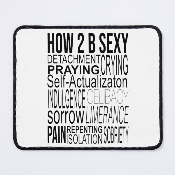 Item preview, How 2 B Sexy Typography Poster - Dark Feminine Energy Quote Design designed and sold by destelloacido.
