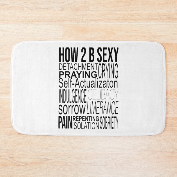Item preview, How 2 B Sexy Typography Poster - Dark Feminine Energy Quote Design designed and sold by destelloacido.