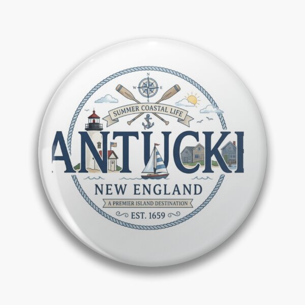 Item preview, Nantucket Harbor Summer Sticker designed and sold by Imaginarium of Chaos falcon88 .