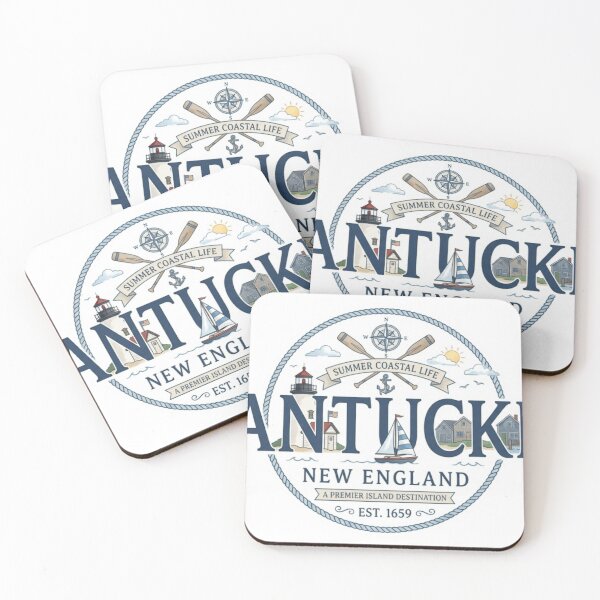 Item preview, Nantucket Harbor Summer Sticker designed and sold by Imaginarium of Chaos falcon88 .