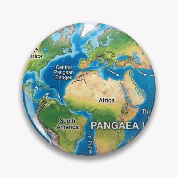 Item preview, Supercontinent World: Pangaea Ultima Geography designed and sold by Uniqueartai.