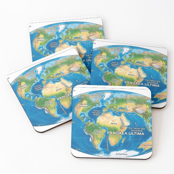 Item preview, Supercontinent World: Pangaea Ultima Geography designed and sold by Uniqueartai.