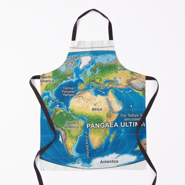 Item preview, Supercontinent World: Pangaea Ultima Geography designed and sold by Uniqueartai.