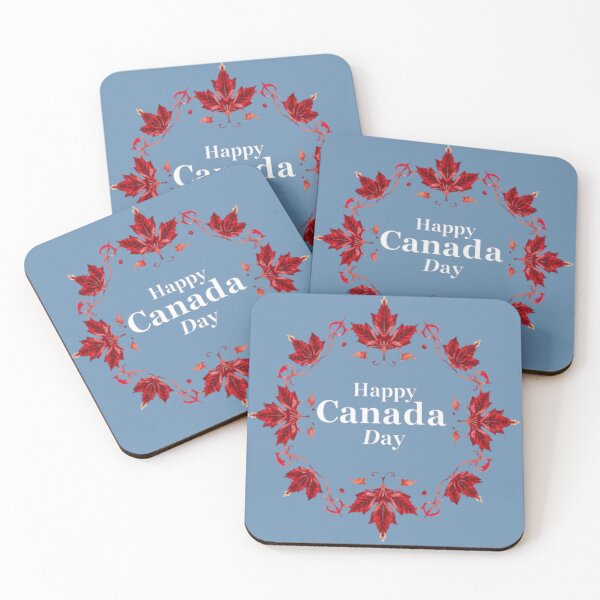 Item preview, Red Maple Leaf Wreath Happy Canada Day designed and sold by Tama-sirth.