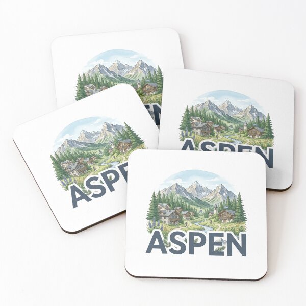 Item preview, Aspen Mountain Resort Sticker designed and sold by Imaginarium of Chaos falcon88 .
