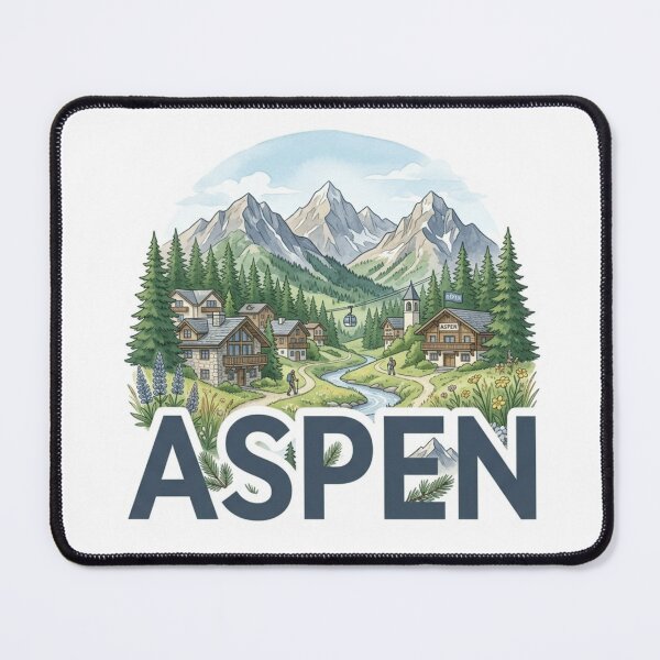 Item preview, Aspen Mountain Resort Sticker designed and sold by Imaginarium of Chaos falcon88 .