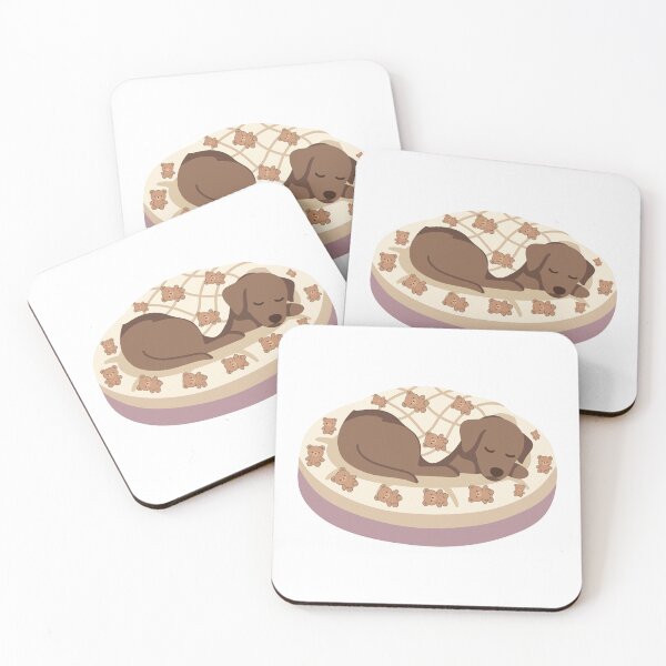 Item preview, Sleeping Puppy Aesthetic Illustration | Cozy Cute Dog Cartoon Art designed and sold by Pandey14.