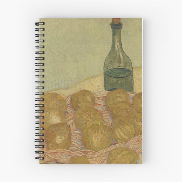 Item preview, Basket of Lemons and Bottle by Vincent van Gogh: Post Impressionist Kitchen Art designed and sold by artofuniverse.