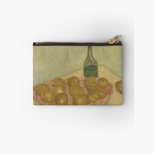 Item preview, Basket of Lemons and Bottle by Vincent van Gogh: Post Impressionist Kitchen Art designed and sold by artofuniverse.