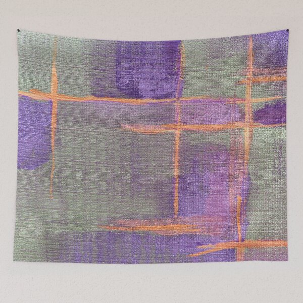 Item preview, Passages - Dignity Care #7 metallic textile paint on fabric designed and sold by ChillonLeachArt.