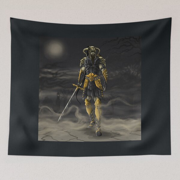 Item preview, Black Moon Warrior: Golden Sentinel designed and sold by ArtificeFactory.