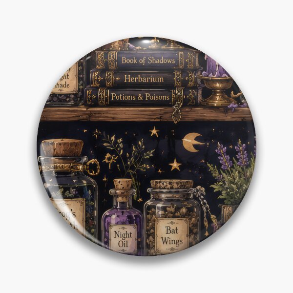 Item preview, Midnight Alchemy Potion Shelf Collection designed and sold by ArtComixHaven.