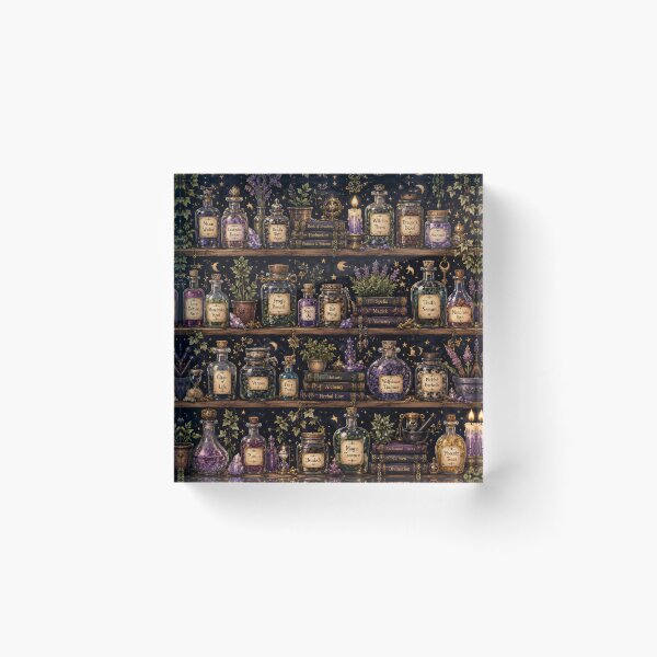Item preview, Midnight Alchemy Potion Shelf Collection designed and sold by ArtComixHaven.