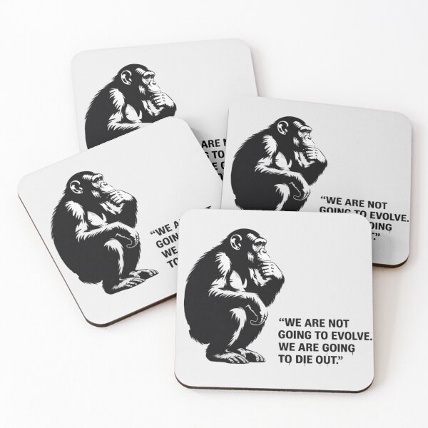 Item preview, Banksy Ape - We are not going to evolve. We are going to die out designed and sold by 123ks.