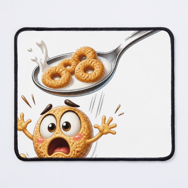 Item preview, Shocked Cereal Character Falling Off Spoon designed and sold by jgvisualarts.