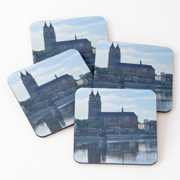 Item preview, Cathedral by the River with Perfect Reflection Blue Sky designed and sold by Artbymeforyou01.