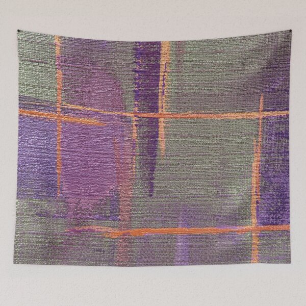 Item preview, Passages - Dignity Care #4 metallic textile paint on fabric designed and sold by ChillonLeachArt.