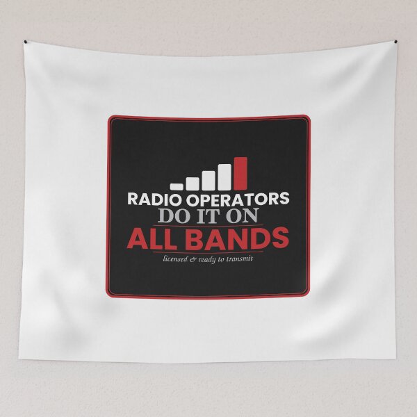 Item preview, Radio Operators Do It On All Bands Funny Ham Radio Design designed and sold by Scorpion Creative.