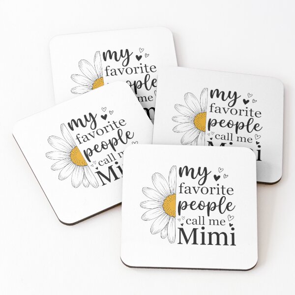 Item preview, My Favorite People Call Me Mimi – Cute Daisy Mimi Grandmother Gift Design designed and sold by DoodloraStudio.