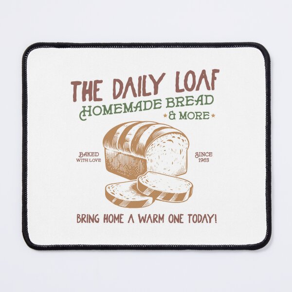 Item preview, The Daily Loaf Homemade Bread Vintage Cottage Kitchen Bakery Design designed and sold by Little Foot Farm Merch Shop.