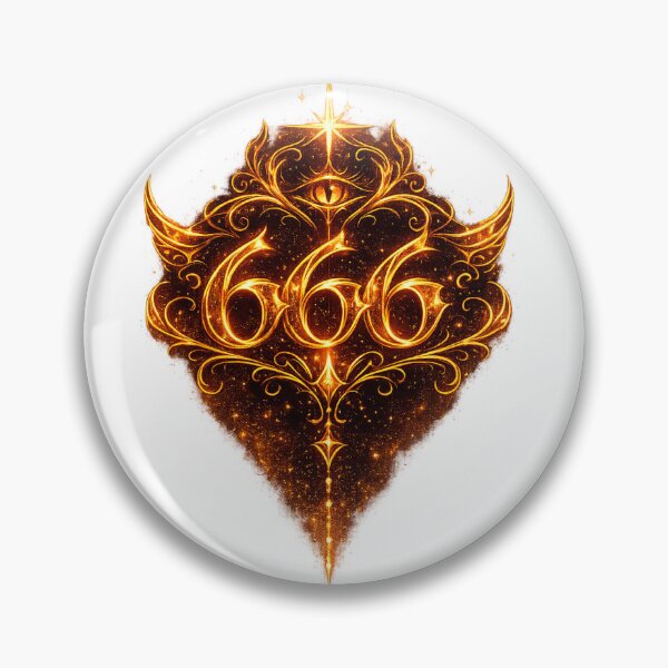 Item preview, Golden Angel Number 666 Divine Energy designed and sold by HiteshArt111.