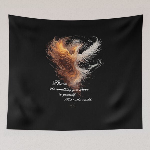 Item preview, Phoenix Dream Motivational Quote Artwork designed and sold by ABHIMANYU519.
