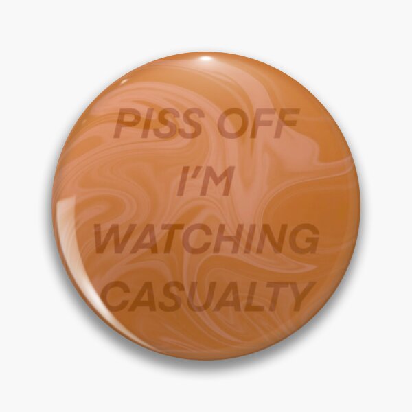 Item preview, Orange Swirl Marble Effect Piss Off I’m Watching Casualty  designed and sold by Rebeccasummerx.