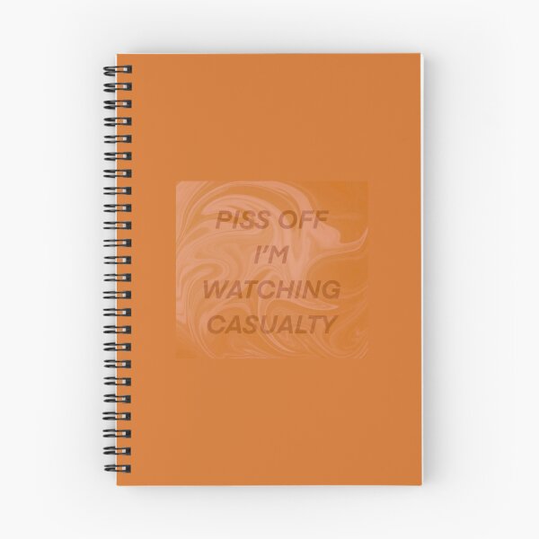 Item preview, Orange Swirl Marble Effect Piss Off I’m Watching Casualty  designed and sold by Rebeccasummerx.