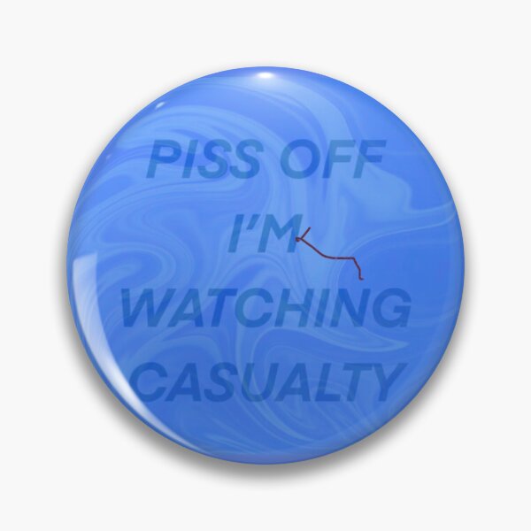 Item preview, Blue Swirl Marble Effect Piss Off I’m Watching Casualty  designed and sold by Rebeccasummerx.
