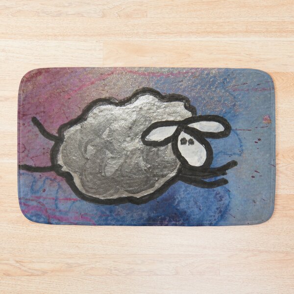Item preview, UnFolding the Ewe-niverse #2 mixed media and ink painting of sheep designed and sold by ChillonLeachArt.