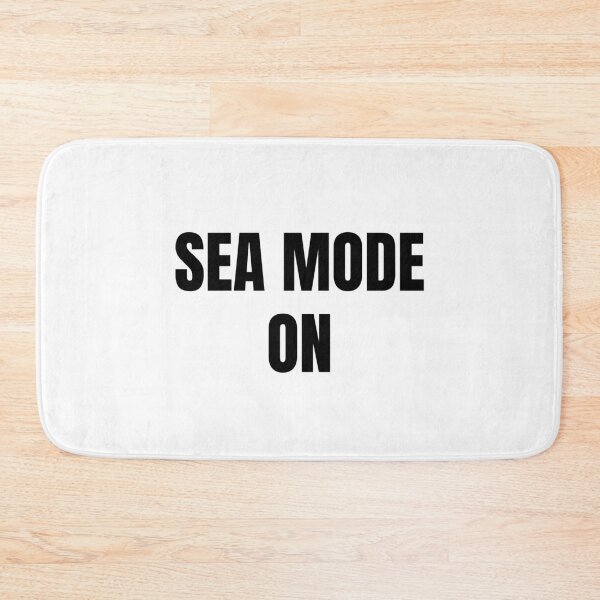 Item preview, Sea Mode On (Black) designed and sold by ShipCrewNation.