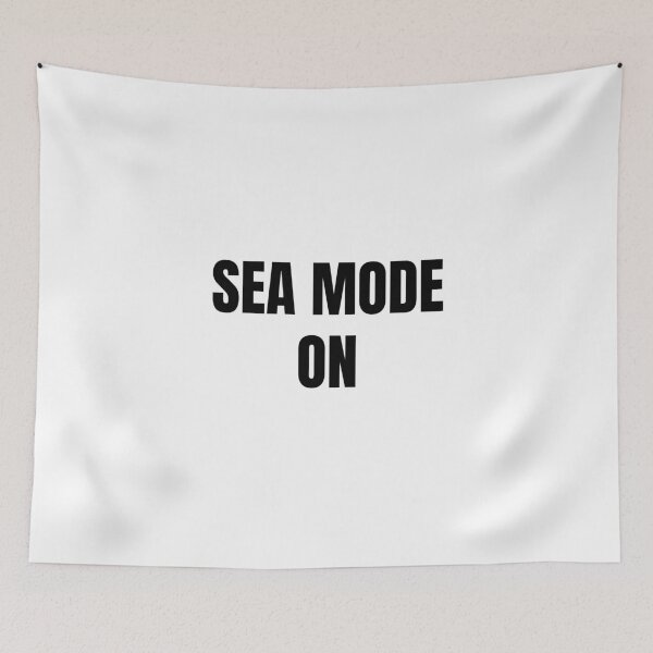 Item preview, Sea Mode On (Black) designed and sold by ShipCrewNation.