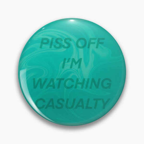 Item preview, Teal Swirl Marble Effect Piss Off I’m Watching Casualty  designed and sold by Rebeccasummerx.