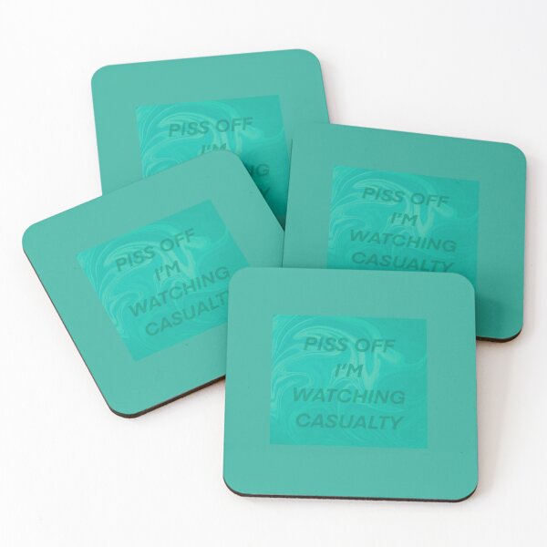 Item preview, Teal Swirl Marble Effect Piss Off I’m Watching Casualty  designed and sold by Rebeccasummerx.