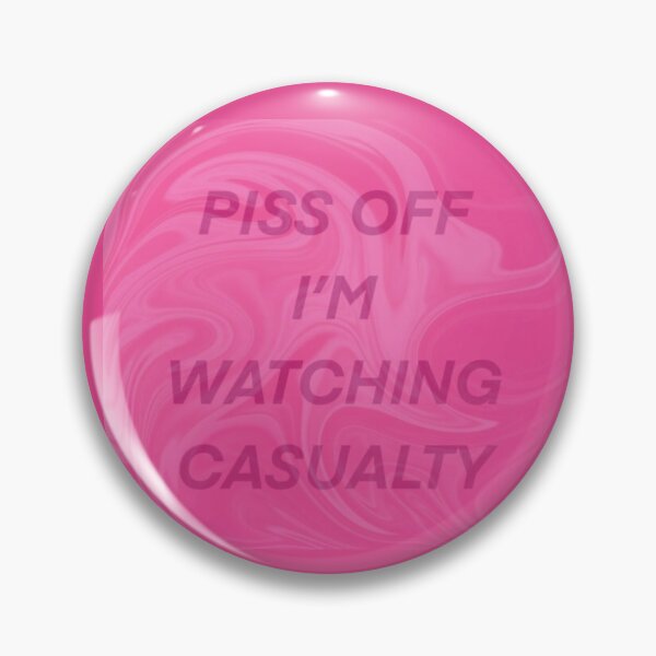 Item preview, Pink Swirl Marble Effect Piss Off I’m Watching Casualty  designed and sold by Rebeccasummerx.