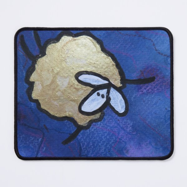 Item preview, UnFolding the Ewe-niverse #3 mixed media and ink painting of sheep designed and sold by ChillonLeachArt.