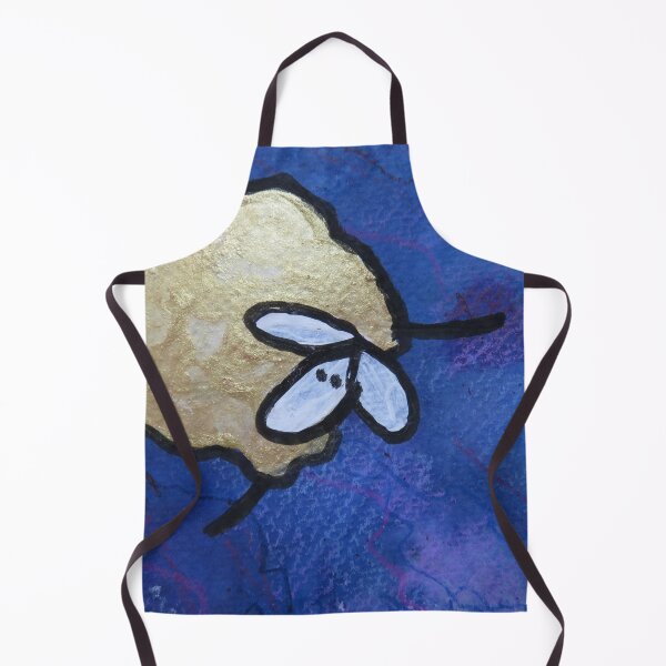 Item preview, UnFolding the Ewe-niverse #3 mixed media and ink painting of sheep designed and sold by ChillonLeachArt.