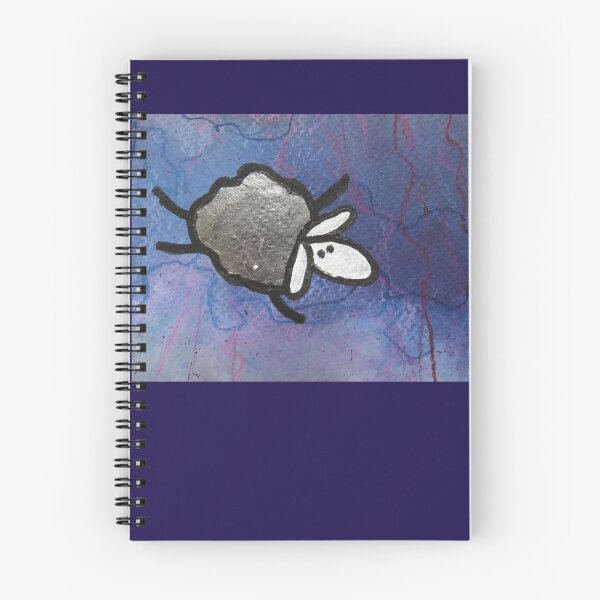 Item preview, UnFolding the Ewe-niverse #4 mixed media and ink painting of sheep designed and sold by ChillonLeachArt.