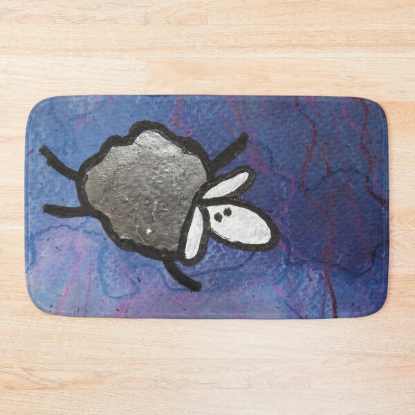 Item preview, UnFolding the Ewe-niverse #4 mixed media and ink painting of sheep designed and sold by ChillonLeachArt.