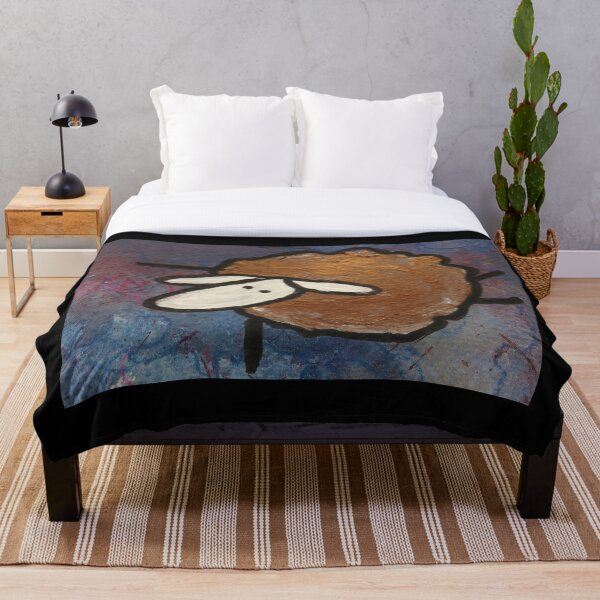 Item preview, UnFolding the Ewe-niverse #6 mixed media and ink painting of sheep designed and sold by ChillonLeachArt.