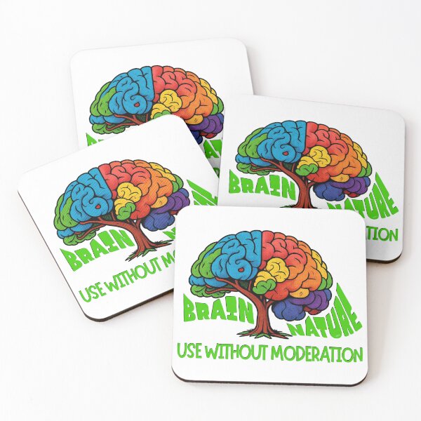 Item preview, Brain Nature: Use Without Moderation - Vibrant Pop Art Tree designed and sold by re2m.
