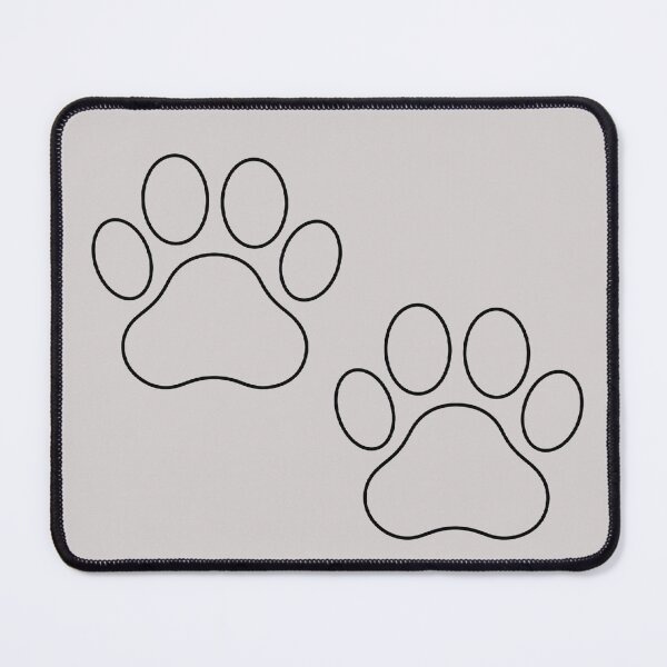 Item preview, Minimalist Cat - Dog Paw Prints Cute Line Art Outline designed and sold by CraftMuse19.