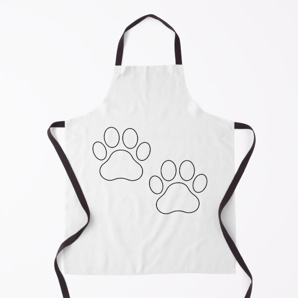 Item preview, Minimalist Cat - Dog Paw Prints Cute Line Art Outline designed and sold by CraftMuse19.