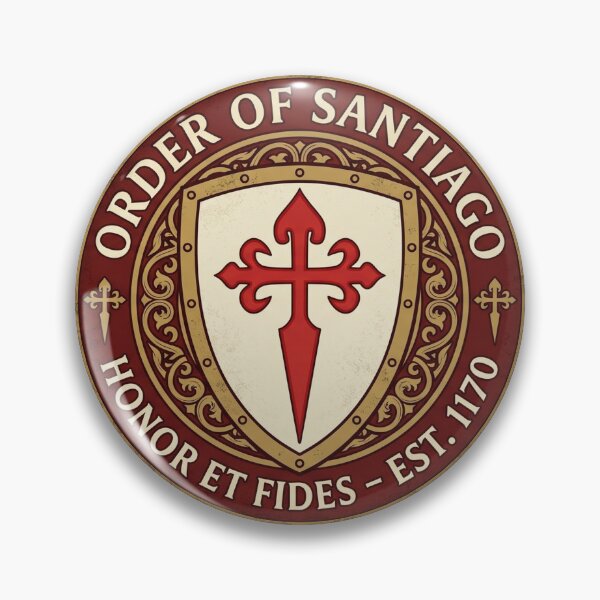 Item preview, Order of Santiago – Medieval Emblem Badge designed and sold by ElNiro.