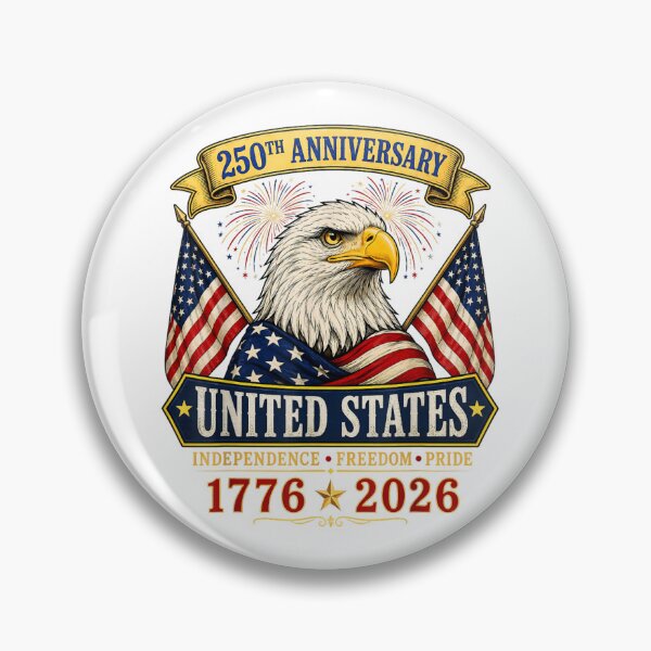 Item preview, 250th Anniversary United States Independence Freedom Pride 1776 2026 American Patriotism History designed and sold by GrumpySableye.