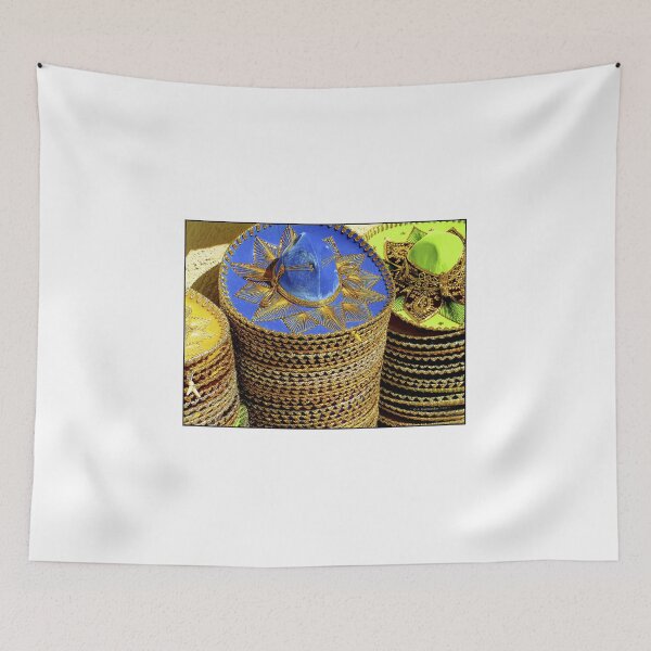 Item preview, Mexican Sombreros Stacked at Outdoor Market designed and sold by AMacGPhilly.