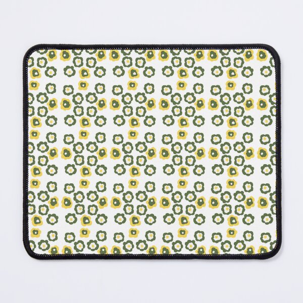 Item preview, Small Green White Yellow Nordic Flowers Pattern designed and sold by Ailiida.