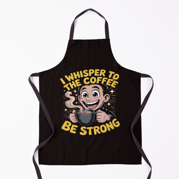 Item preview, I Wisper To The Coffee Be Strong Funny Coffee Drinker Art Design designed and sold by fantasticdesign.